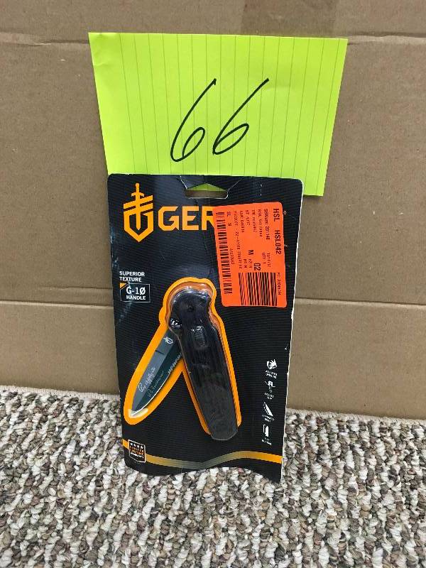 lot 66 image: Gerber Covert FAST 22-41966 Cutting Knife - Folding Knife  Serrated Edge - Cutting. Open Package not used