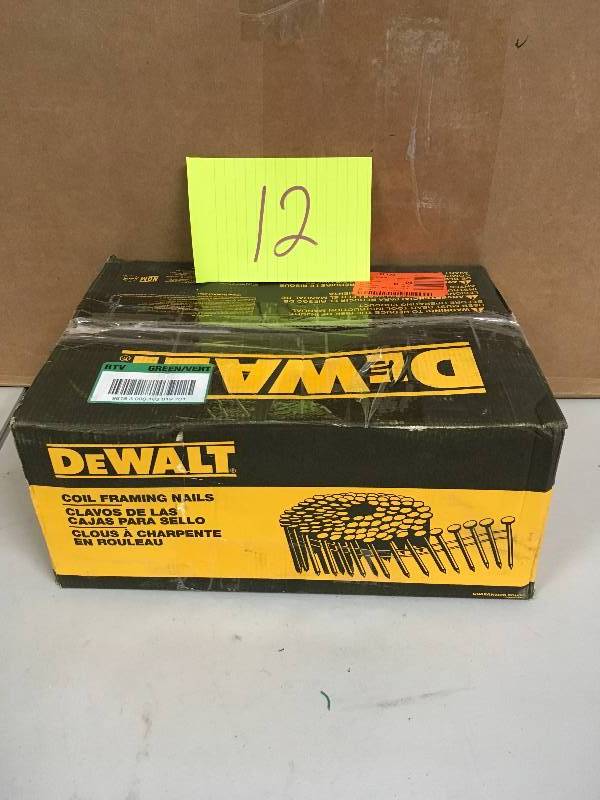 lot 12 image: Dewalt Coil framing Nails
