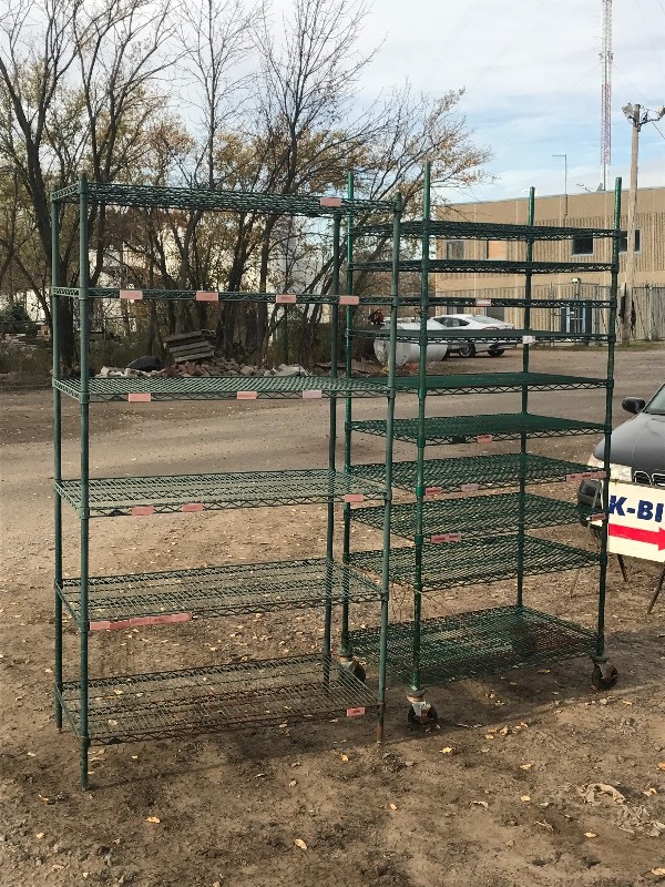 lot 11 image: (2) 7ft Steel Racks