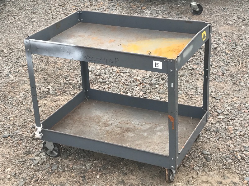 lot 15 image: Steel Warehouse Cart