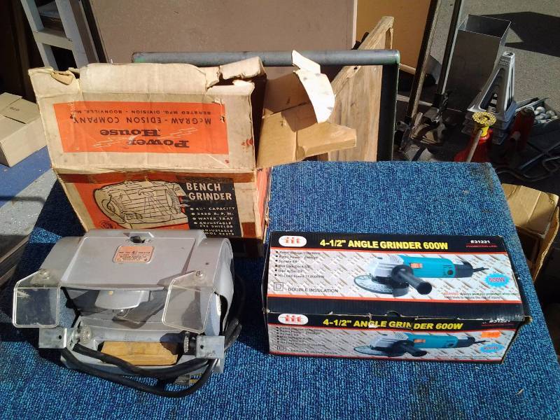 Bench Grinder, Angle Grinder