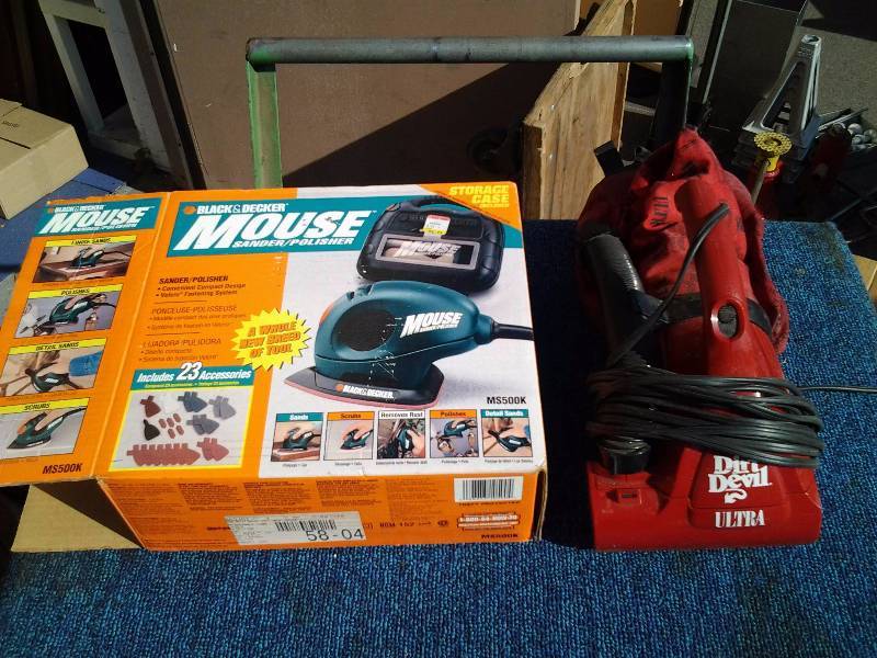 B&D Mouse Sander, Dirt Devil Hand Vacuum