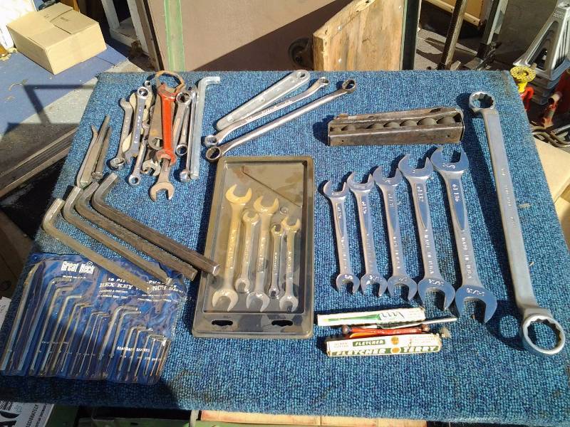 Lot Of Assorted Box Wrenches, (Some Craftsman), & Other Hand Tools
