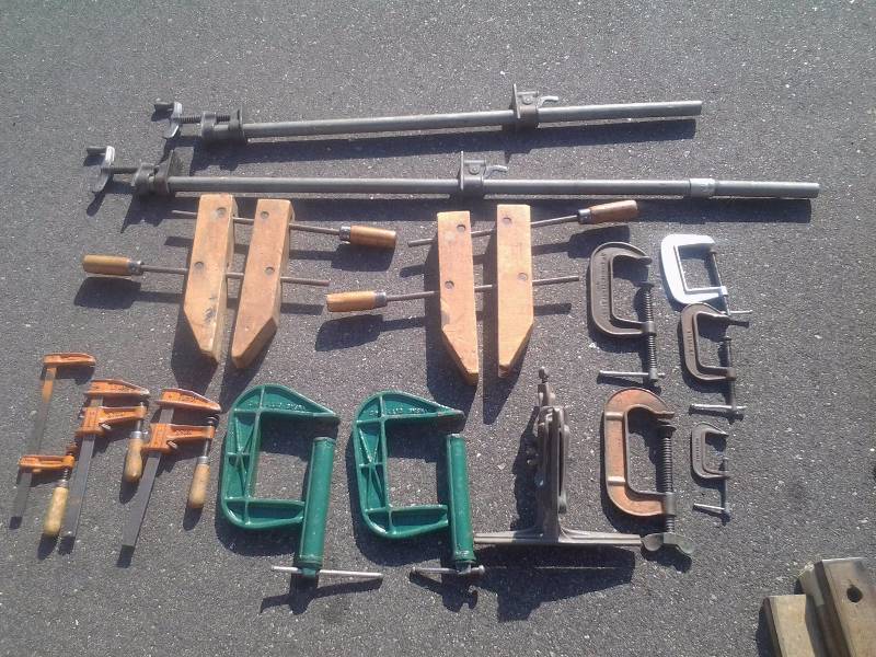 Large Lot Of Assorted Clamps
