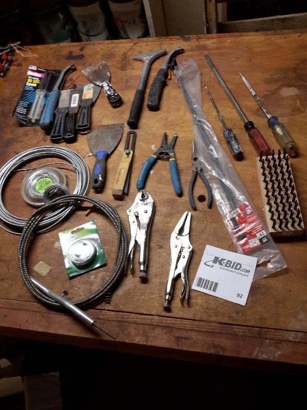 lot 92 image: Lot of misc. tools as shown..