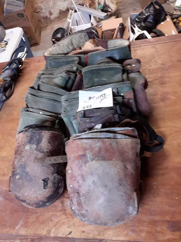 lot 7 image: Knee pads and tool belts as shown