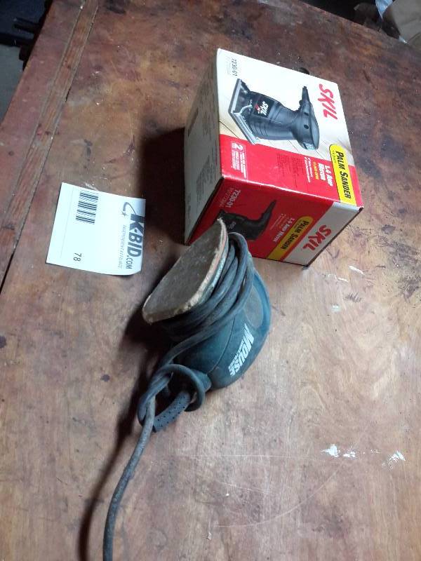 lot 78 image: Skill Palm Sander. (new in box).. Black and Decker Mouse Sander