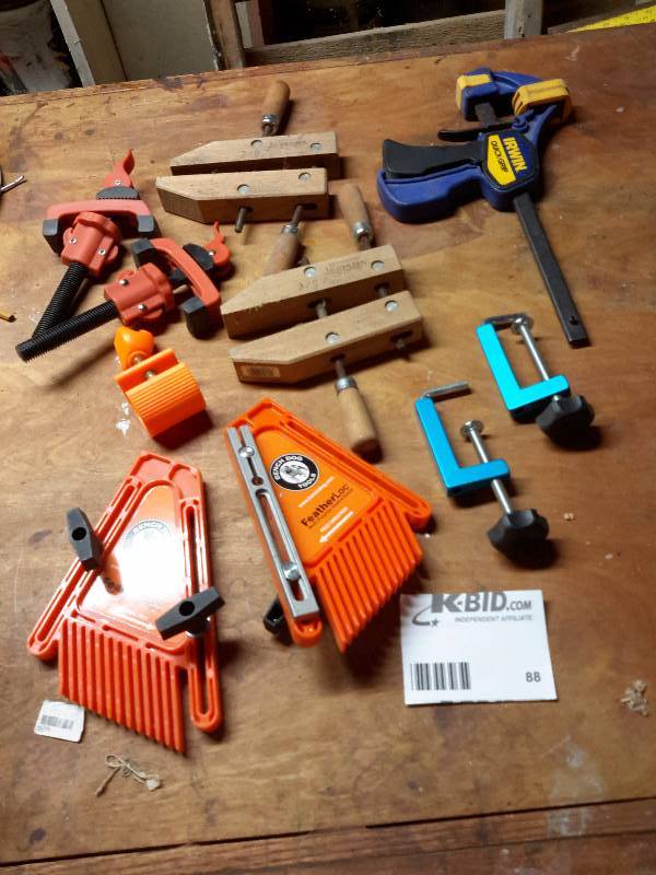lot 88 image: Lot of Clamps and more.. Jorgensen and Irwin
