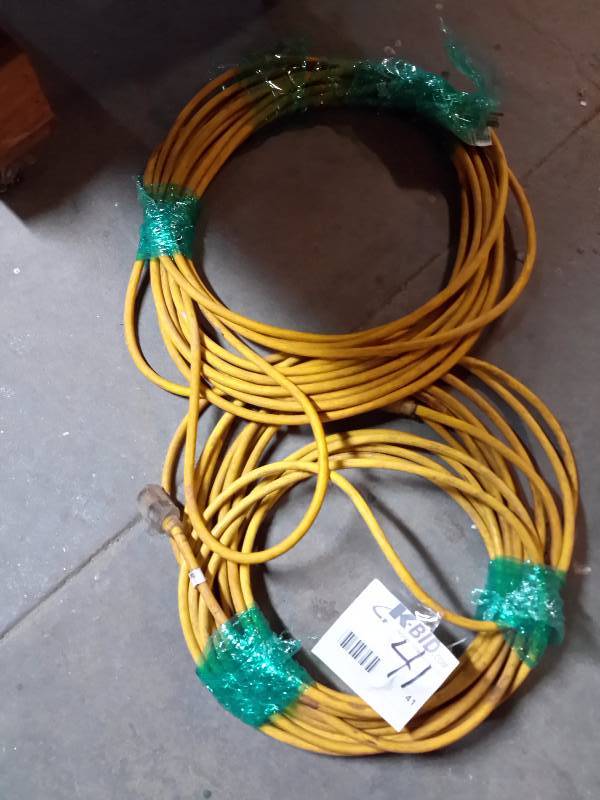 lot 41 image: 2, 50 ft heavy duty cords