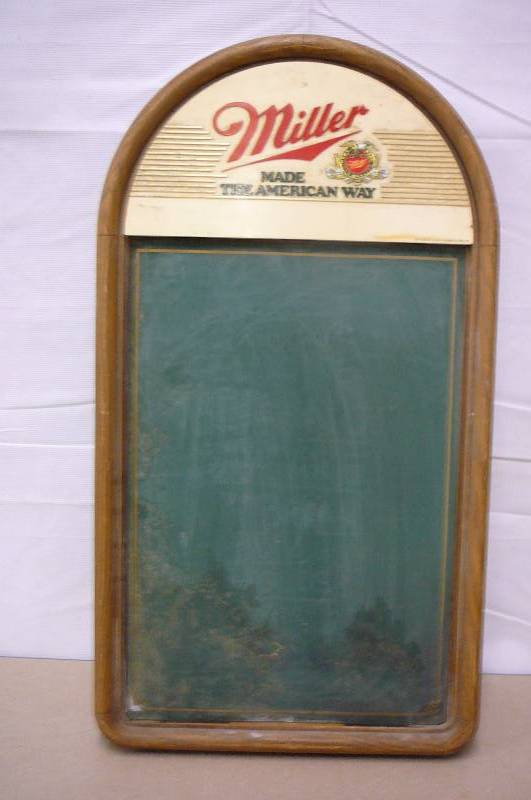 Miller Chalk Board Beer Sign