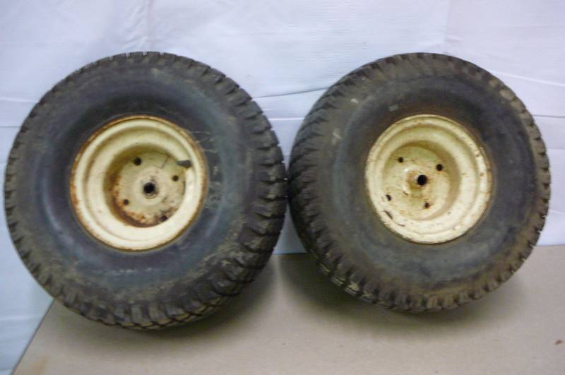 Pair Lawn Tractor Wheels & Tires