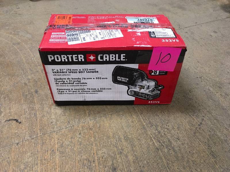Porter Cable 8 Amp 3 in. x 21 in. Belt Sander not used