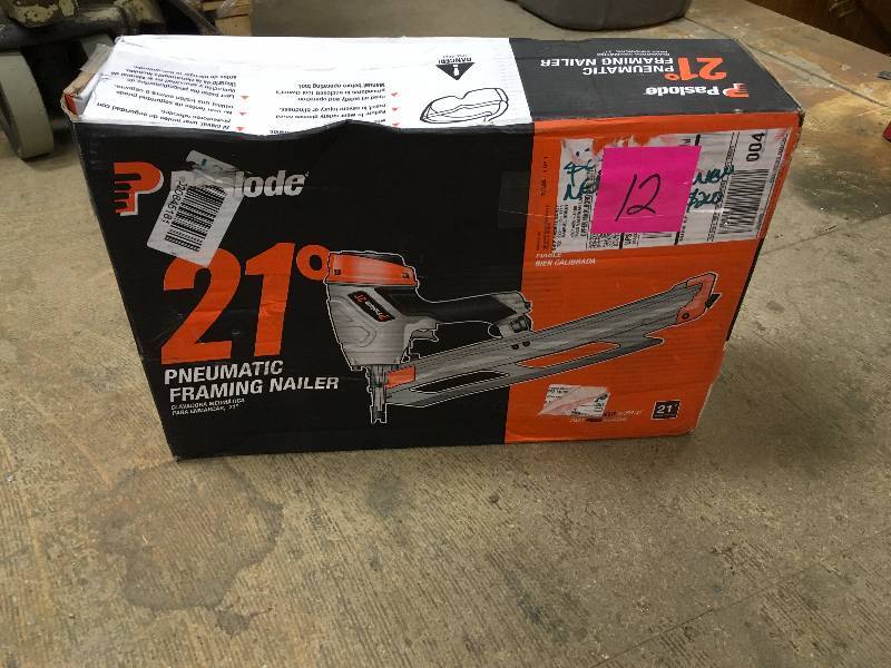 Paslode Pneumatic F350-21° Framing Nailer not used