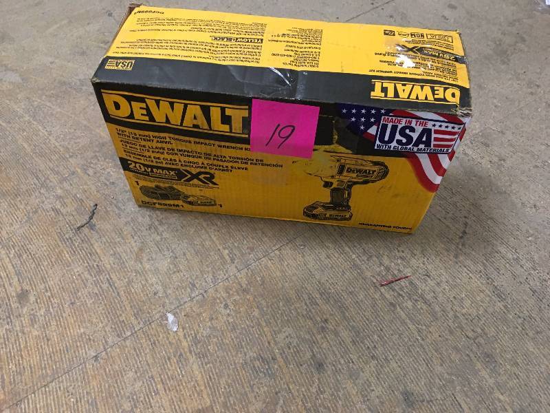 DEWALT MAX Impact Wrench  20 Volt, 12in. Drive, Model# DCF889B not used