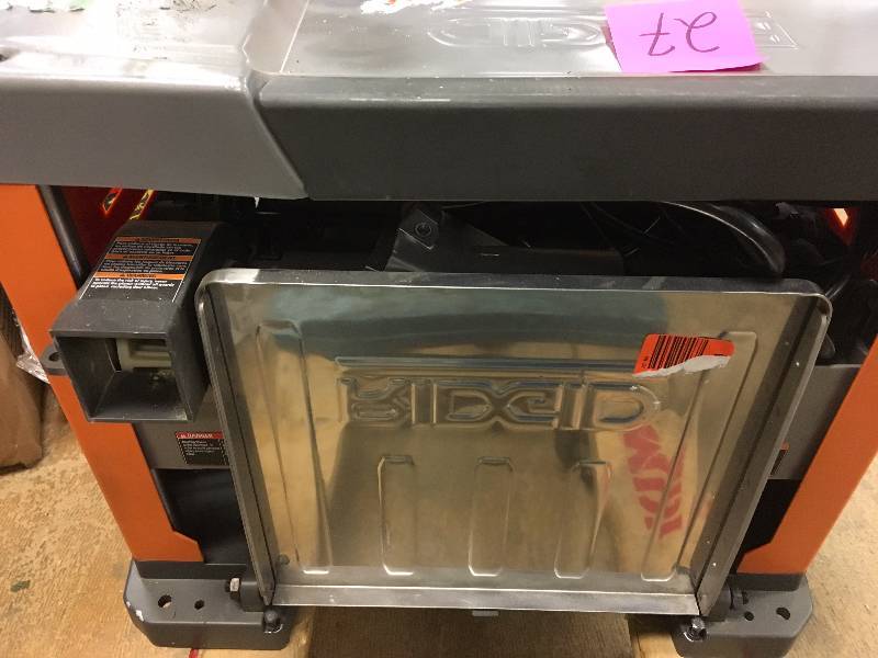 Ridgid 13 in. Thickness Corded Planer used in working conditions