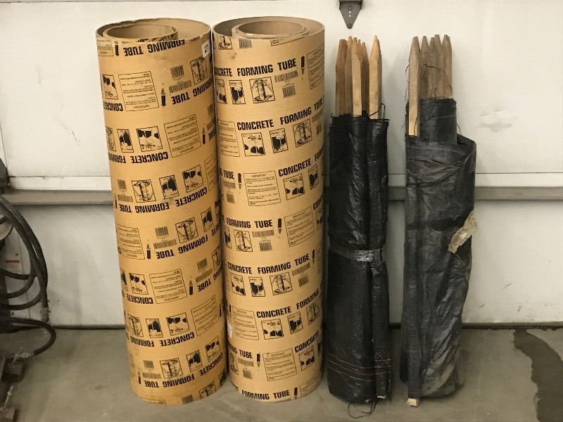 lot 27 image: Concrete Form Tubes & Silt Fences