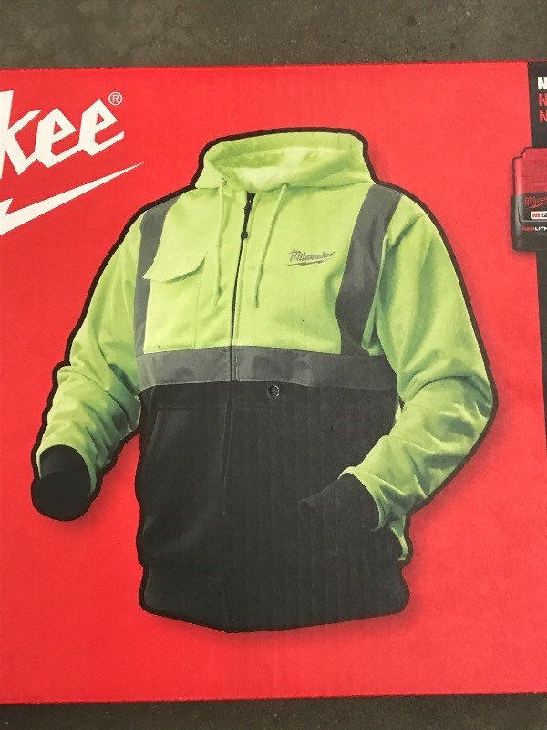 Milwaukee high visibility outlet heated hoodie