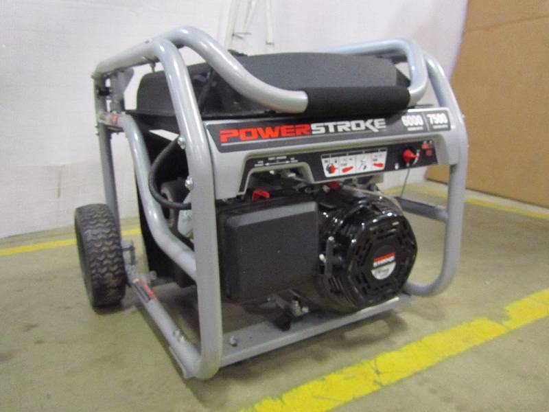 lot 3 image: PowerStroke 6,000-Watt Gasoline Powered Portable Generator