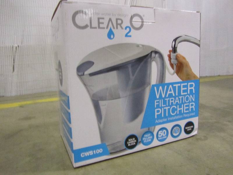 lot 47 image: Clear2O 9-Cup Capacity Advanced Filter Water Pitcher