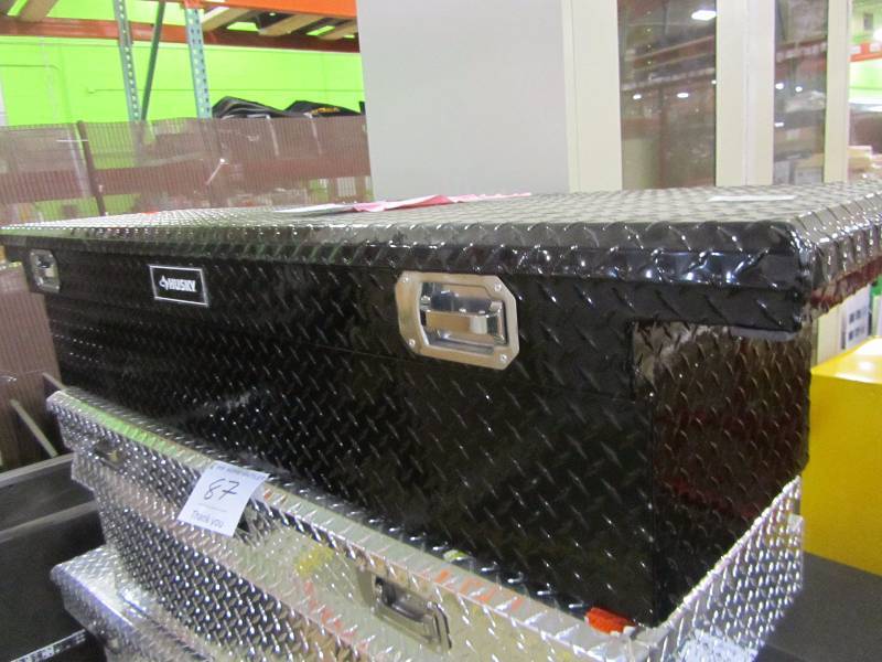 lot 88 image: Husky 70 in. Topsider Black Low-Profile Truck Box