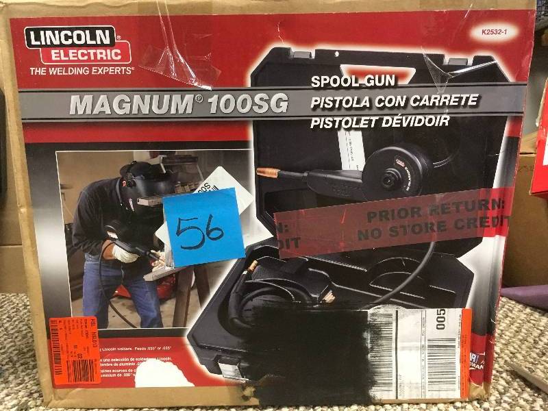 lot 56 image: Lincoln Electric - Magnum 100SG Spool Gun. New Open Box