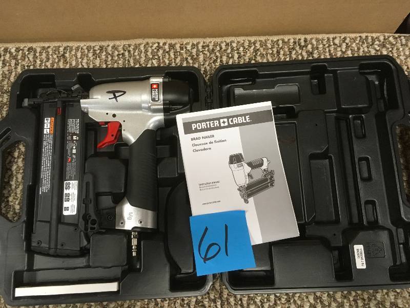 lot 61 image: Porter-Cable Brad Nailer, Open box never used