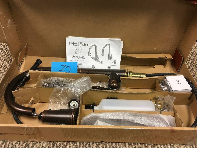 lot 72 image: Price Pfister 529 Series, Ashfield Collection, Single Control Kitchen Faucet, Open box never used