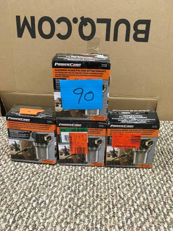 lot 90 image: PowerCare - Garden Hose Filter Attachment, Lot 4, Open box never used