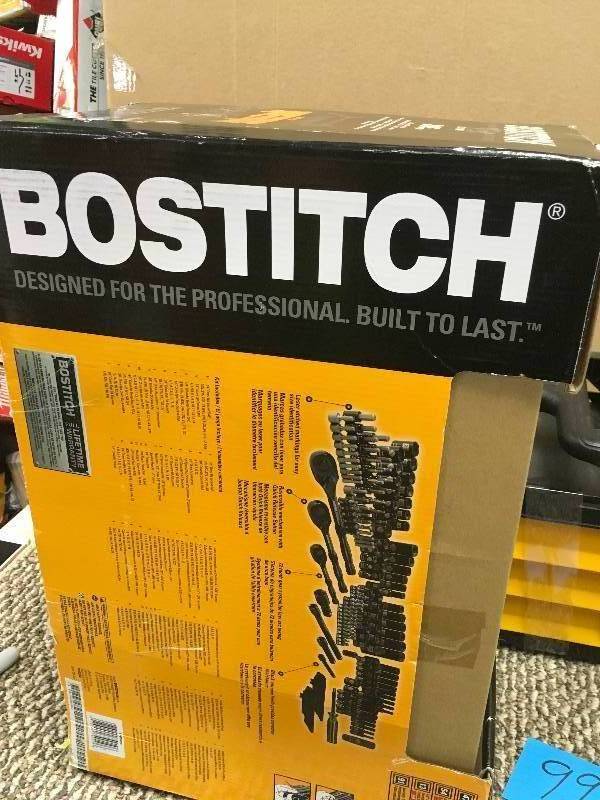 lot 99 image: Bostitch - 205-piece Mechanics Tool Set BTMT74910 ,