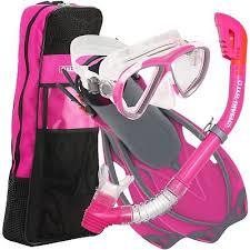 lot 105 image: US Divers Premium Beli LX Lady Snorkeling Set