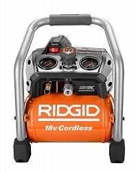 lot 112 image: Ridgid 1 Gal. 18-Volt Hand Carry Air Compressor (Tool Only)