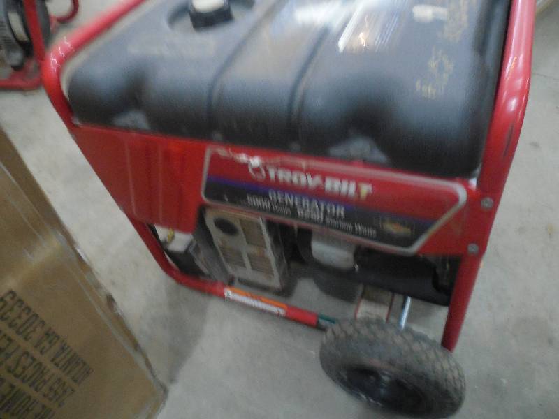 Troy Bilt Generator 5000 watt Brigs Motor Electric Start Nothing