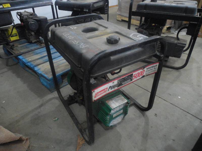 lot 5 image: COLEMAN POWERMATE 5000 WATT WITH COLEMAN 10 HP MOTOR