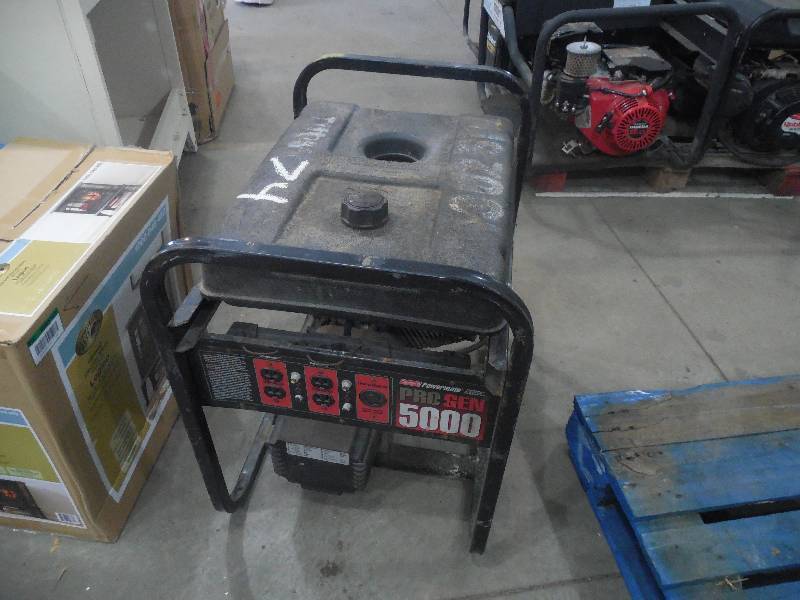 lot 8 image: COLEMAN POWERMATE 5000 PRO GEN WITH BRIGGS 9 HP MOTOR