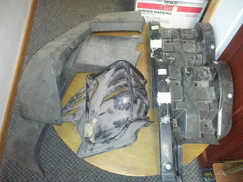 lot 46 image: ATV -  fenders (2) light guards (2) and other ABS Parts