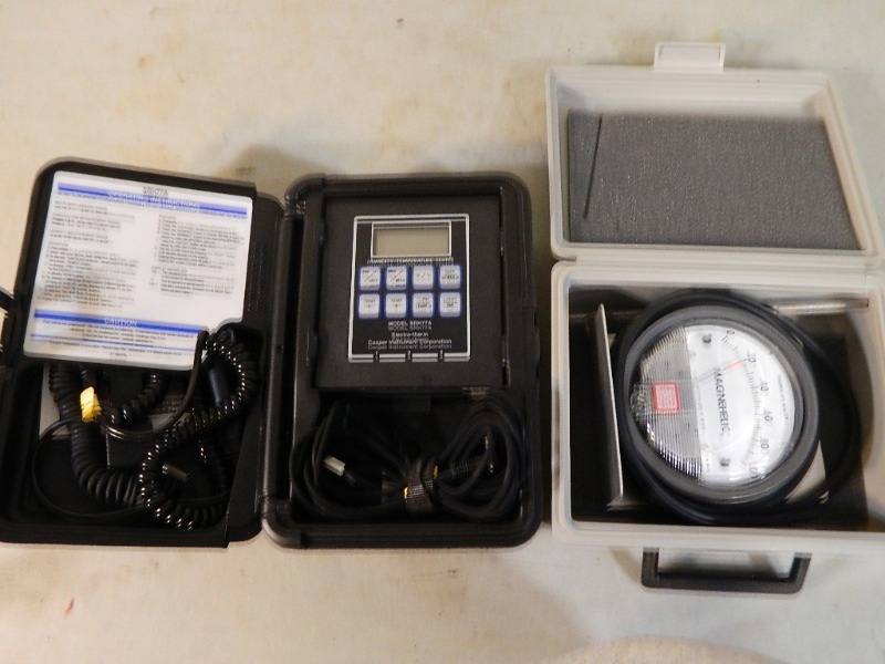lot 26 image: HumidityTemp Tester and Magnehelic Gauge