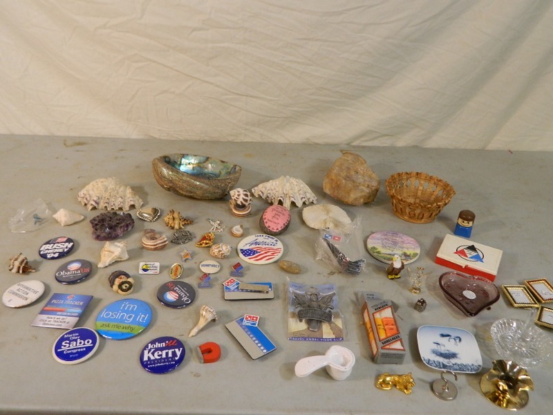 lot 31 image: Rocks, Seashells, Buttons, Pins