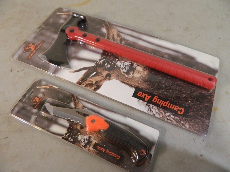 lot 50 image: New Camp Axe and Knife