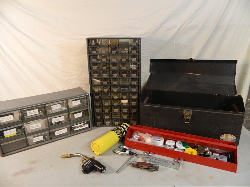 lot 53 image: Organizers, Toolbox, Plumbing
