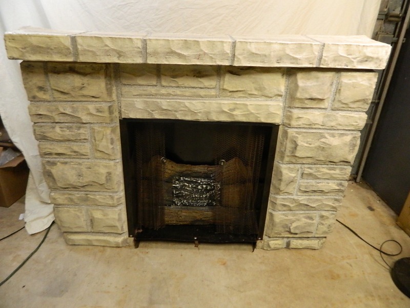 lot 158 image: Neat Fireplace Display