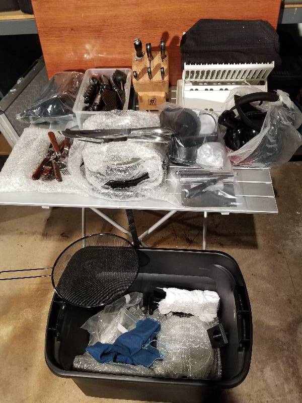 lot 57 image: Camping Supplies - Kitchen EquipmentUtensils, Mostly New