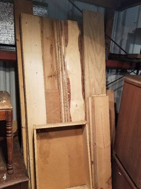 lot 97 image: Lot - Misc Lumber, Wood Boxes