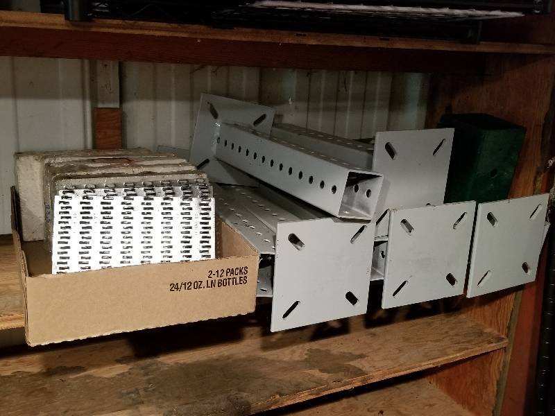 lot 108 image: Lot - Connector Plates, Metal Floor Braces