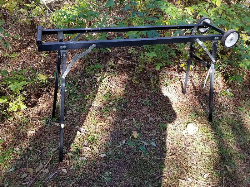 lot 166 image: Rolling Miter Cart Stand