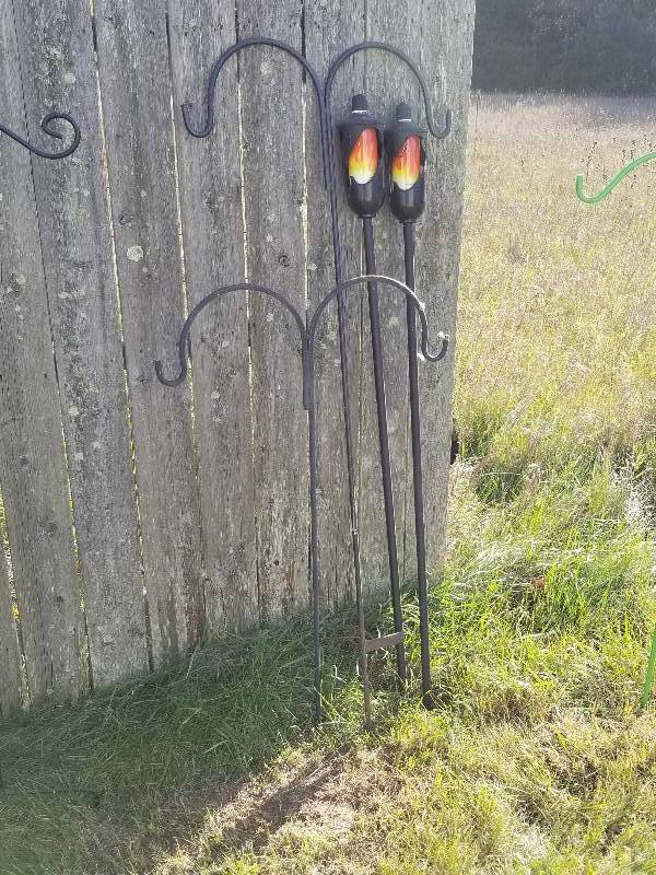 lot 173 image: Lot - Shepherd Hooks & Tiki Torches