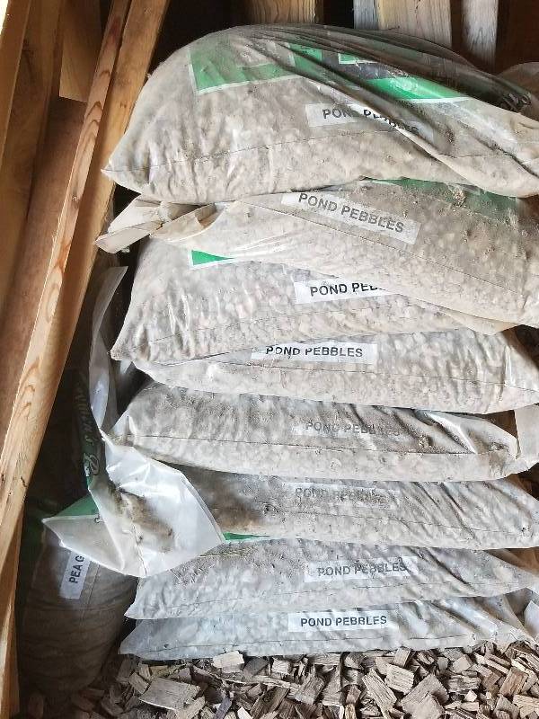 lot 189 image: Bags of Pond Pebbles