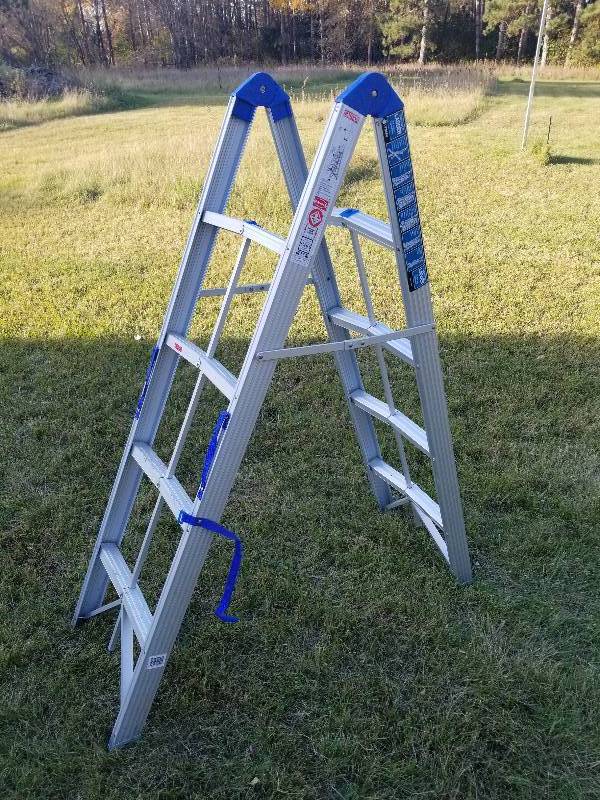 lot 199 image: Easy Stor Ladder, 225lb Cap, New