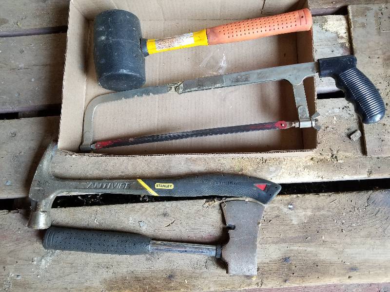 lot 226 image: Lot - Hatchet, Mallet, Hammer, Etc