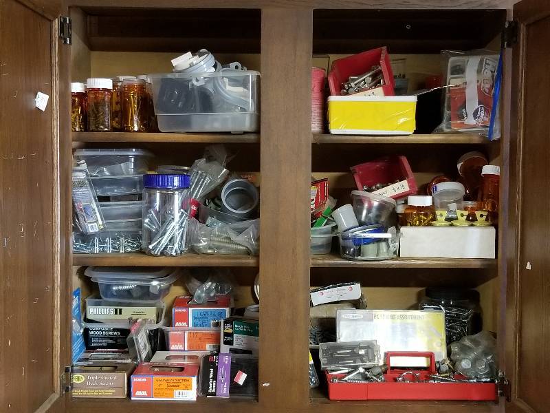 lot 273 image: Lot - Nuts, Bolts, Hardware, Etc