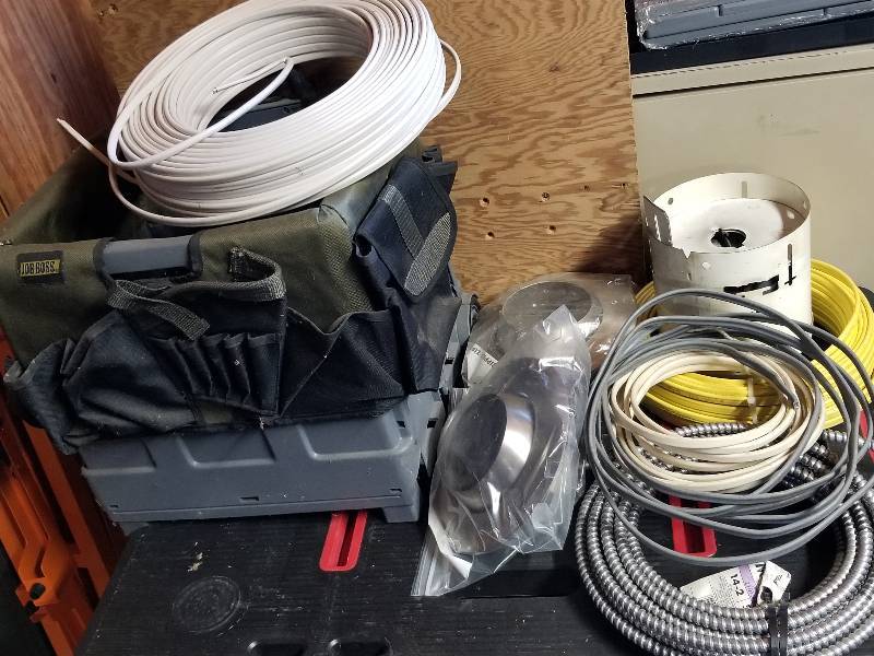 lot 290 image: Lot- Misc Electrical Wiring